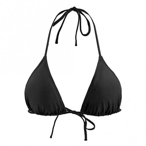 Ocean Blues Women's Light-Support String Bathing Suit Triangle Bikini Top