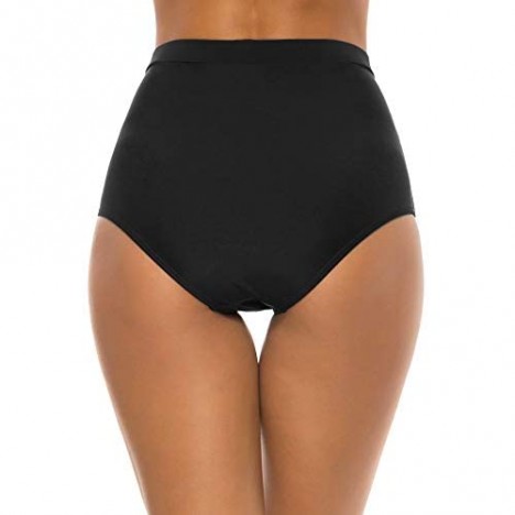 Bonneuitbebe Women's Bathing Suit Bottoms High Waist Swim Bottoms Full Coverage Swimsuit Shorts Bikini Briefs