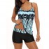 American Trends Tankini Swimsuits for Women Two Piece Bathing Suits Tankini Top with Boyshorts Swimwear for Women
