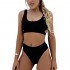Blooming Jelly Women's High Waisted Swimsuit Crop Top Cut Out Two Piece Cheeky High Rise Bathing Suit Bikini