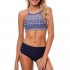 CharmLeaks Women's Halter Bikini Swimwear High Neck Two Piece Bikini Swimsuits