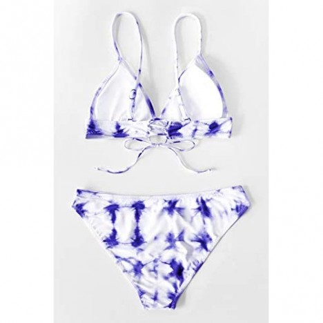 CUPSHE Women's Bikini Triangle Sexy Lace Up Two Piece Bathing Suit