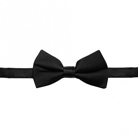 100% Silk Bow Ties For Men - Mens Pre-Tied Woven Bowtie Butterfly Bow Tie Tuxedo Men's Bow Tie