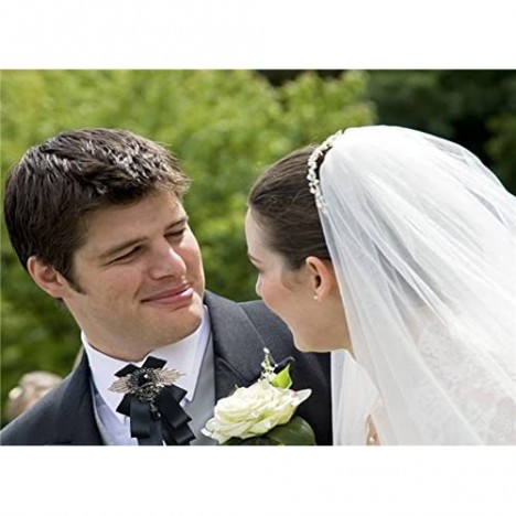 Fuerjia Wedding bow tie for men Classic Party Pair Bowknot Necktie wedding bridegroom mens ties