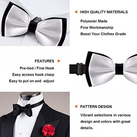 INWANZI Fashion Elegant Pre-Tied Bow Tie for Men & Boys Adjustable Bowtie (Outer Space Galaxy Stary)