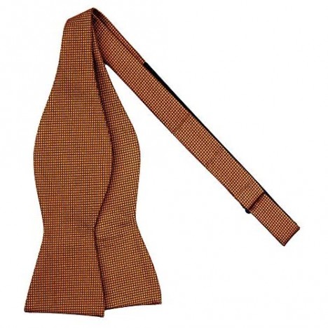 Jacob Alexander Men's Woven Subtle Mini Squares Adjustable Self-Tie Bow Tie