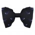Men‘s 100% Satin Silk Oversized Pre-tied Black Bowtie Handmade Solid Formal Tuxedo Big Bow Ties
