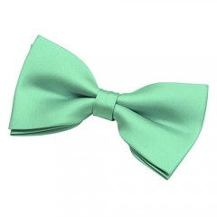 Retreez Men's Solid Plain Color Woven Microfiber Pre-tied Bow Tie (5)