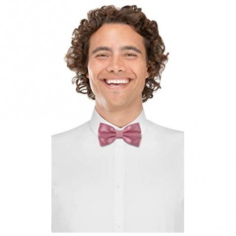 Satin Classic Pre-Tied Bow Tie Formal Solid Tuxedo for Adults & Children by Bow Tie House