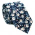 JESLANG Men's Cotton Printed Floral Tie 2.56" Skinny Narrow Necktie Various Designs