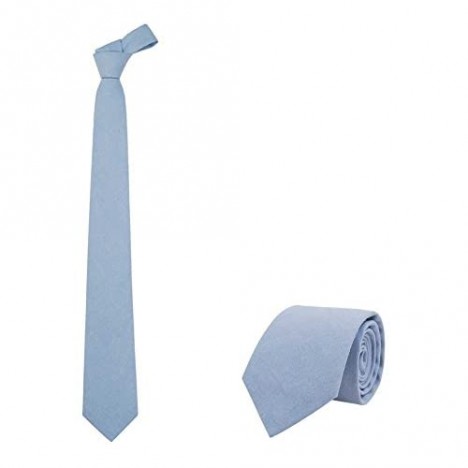 JNJSTELLA Men's Cotton Solid Necktie 3.15 Tie