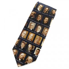 Men's 100% Silk US Presidential Portraits Necktie Tie Neckwear