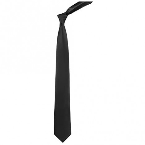 Ties For Men - Satin Mens Neckties For Men's Solid Color Necktie Tuxedo Formal Wedding Dress Tie