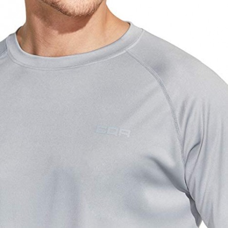 CQR Men's UPF 50+ Outdoor Long Sleeve Shirts UV Sun Protection Loose-Fit Water T-Shirts Running Workout Shirt