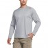 CQR Men's UPF 50+ Outdoor Long Sleeve Shirts  UV Sun Protection Loose-Fit Water T-Shirts  Running Workout Shirt