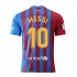 Engtdri Messi #10 Home 2021-2022 New Season Men's Barcelona Soccer T-Shirts Jersey Color Red/Blue