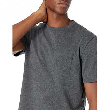 Essentials Men's 2-Pack Regular-Fit Short-Sleeve Crewneck Pocket T-Shirt