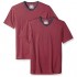  Essentials Men's Slim-fit Short-Sleeve Stripe V-Neck T-Shirts