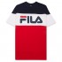 Fila Mens T Shirt Big and Tall Men - Color Blocking Short Sleeves Logo Vialli