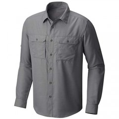 Mountain Hardwear Men's Canyon Solid Long Sleeve Shirt for Hiking Climbing Camping and Casual Everyday