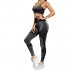 Buscando Yoga Workout Sets for Women 2 Piece High Waist Seamless Leggings+Sports Bra Compression Workout Outfits for Women