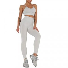 MANON ROSA Workout Sets Women 2 Piece Yoga Legging Sports Bra Top Gym Clothes