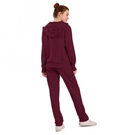 Sweat Suits for Women Set Cute Zip Up Hoodie and Comfy Sweatpants Jogging Suits