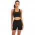 Toplook Women Seamless Yoga Workout Set 2 Piece Outfits Gym Shorts Sports Bra