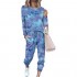 WFTBDREAM Sweatsuit for Women 2 Piece Tie Dye Long Sleeve Pullover Lounge Sets