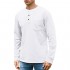 Janmid Men's Casual Long Sleeve Henley Pocket T-Shirts Cotton Shirts