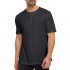 Janmid Mens Henleys Short Sleeve T-Shirts Buttons Placket Casual Cotton Shirts