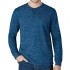 LEE Men's Long-Sleeve Textured Henley in Ink Blue  X-Large