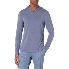 PAIGE Men's Logan Long Sleeve Hooded Henley T-Shirt