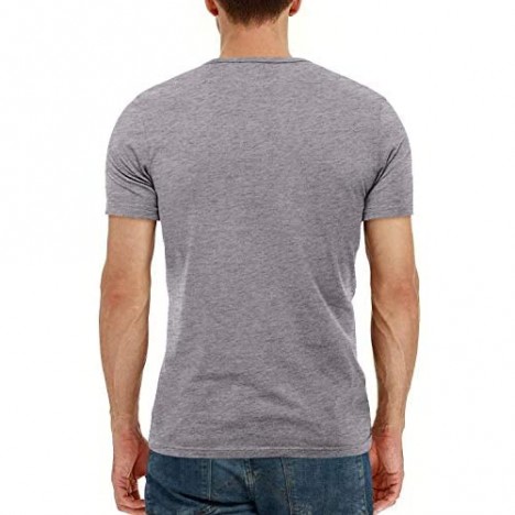 YTD Men's Casual Slim Fit Long Sleeve Henley T-Shirts Cotton Shirts