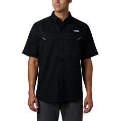 Columbia Sportswear Men's Low Drag Off Shore Short Sleeve Shirt (Big)  Black  4X