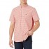 Lacoste Men's Short Sleeve Gingham Regular Fit Poplin Shirt