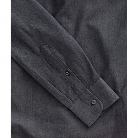 UNTUCKit Casablanca Men's Button Down Shirt Grey 100% Cotton Chambray