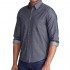 UNTUCKit Casablanca Men's Button Down Shirt  Grey 100% Cotton Chambray