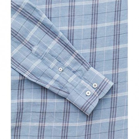 UNTUCKit Garzon - Untucked Shirt for Men Long Sleeve Blue