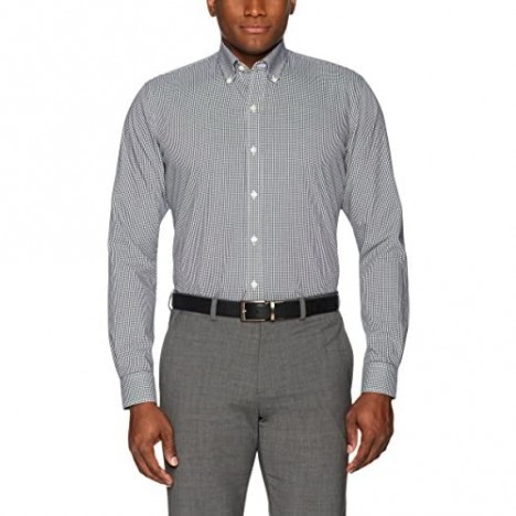 Brand - Buttoned Down Men's Slim Fit Button Collar Pattern Dress Shirt