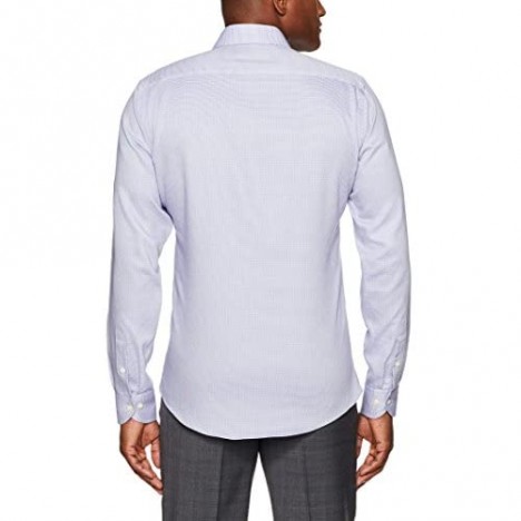 Brand - Buttoned Down Men's Slim Fit Spread Collar Pattern Dress Shirt