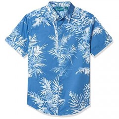 Cubavera Men's Slim Fit Palm Leaf Print Shirt