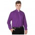 IvyRobes Mens Tab-Collar Long Sleeves Clergy Shirt for Priest Pastor Preacher Minister Ideal for Costume