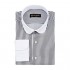 Jack Martin - Stripe Shirt with Club Collar - Mens 1920s Party  Wedding & Business Shirts