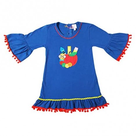 Angeline Boutique Toddler Little Girls Back to School Outfits - Tunic Top with Capris or Pants or Skirt