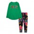 Crayola Girls' Long Sleeve T-Shirt and Stretch Leggings 2-Piece Outfit Set