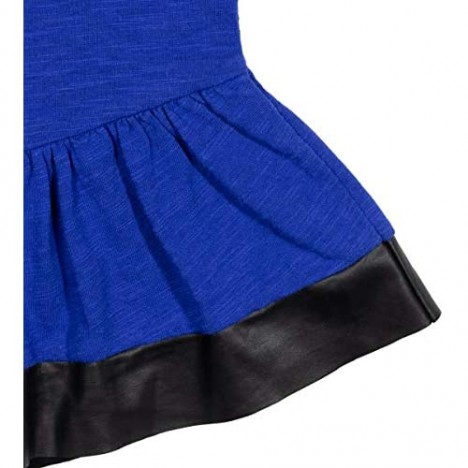 Disney Descendants Peplum Short Sleeve T-Shirt Legging Set Blue/Black