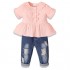 Toddler Girl Clothes Baby Girl Clothing T-Shirt Top Denim Pants Ripped Jeans Infant Gift Kid Outfits Set