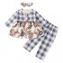 Toddler Girl Summer Clothes Floral Ruffle Sweet Short Sleeve Top + Floral Pants Fall Winter 2PC Baby Girl Outfit Sets
