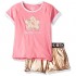 Limited Too girls 2 Piece Short Sleeve Top and Shimmer Short Set